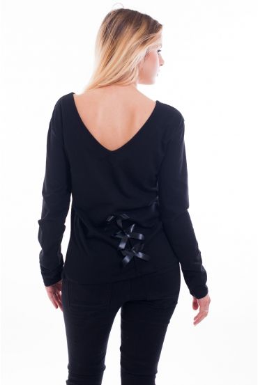 T-SHIRT BACK SMALL NODES 5070 BLACK