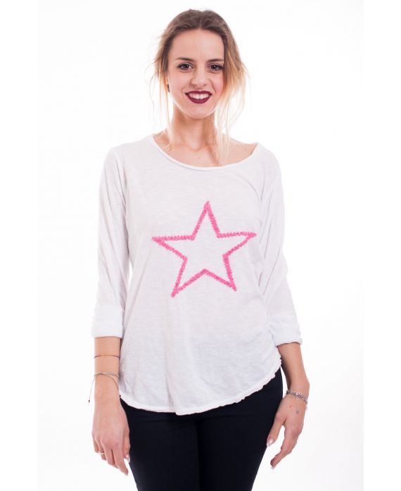 CAMISETA STAR 6093 BLANCO