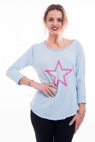 T-SHIRT ETOILE 6093 AZUR