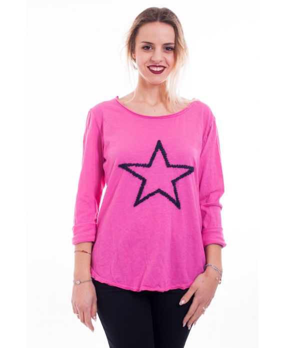 CAMISETA STAR 6093 FUSHIA