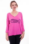 T-SHIRT DE PESCADO 6094 FUSHIA