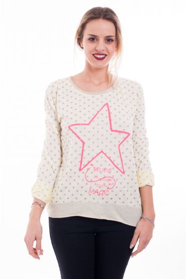 T-SHIRT STAR 9098 GIALLO