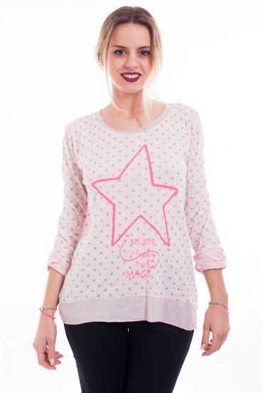 T-SHIRT STER 9098 ROZE