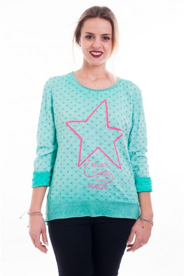 CAMISETA STAR 9098 VERDE