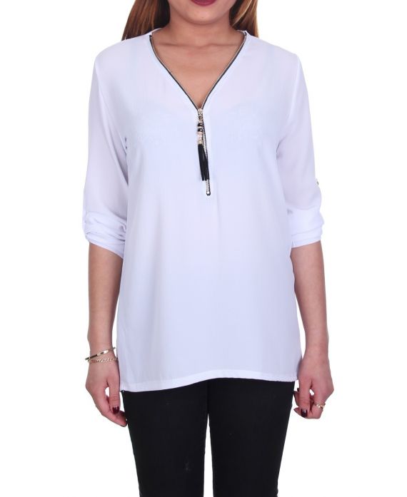 TOP CREMALLERAS 5103 BLANCO