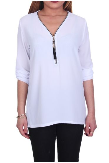 TOP CREMALLERAS 5103 BLANCO