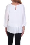 BLOUSE SUPERIMPOSED WHITE S9021