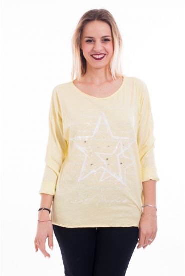 CAMISETA STAR 7002 AMARILLO