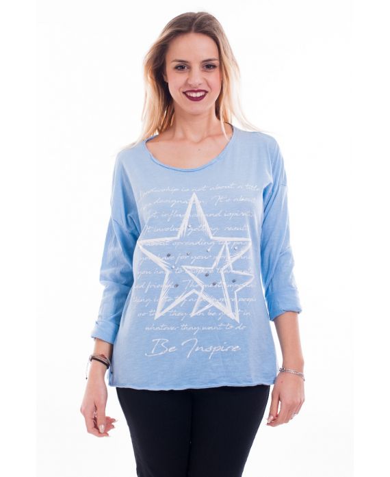 CAMISETA STAR 7002 AZUL