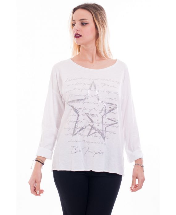 CAMISETA STAR 7002 BLANCO