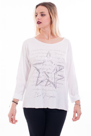 CAMISETA STAR 7002 BLANCO