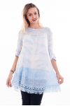 TUNIC BASIC FRINGES 7005 BLUE