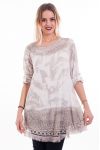 TUNIC BASIC FRINGES 7005 TAUPE