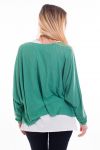 T-SHIRT 2 PIECES + JEWEL 7006 GREEN