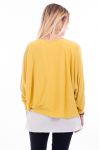 T-SHIRT 2 PEZZI + GIOIELLO 7006 GIALLO