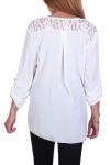 T-SHIRT ZIP LACE C4011 WHITE