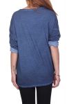 T-SHIRT BEFLOCKUNG 4053 BLAU