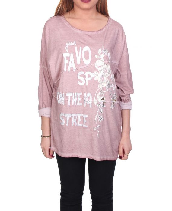 T-SHIRT AFFOLLANO 4053 ROSA