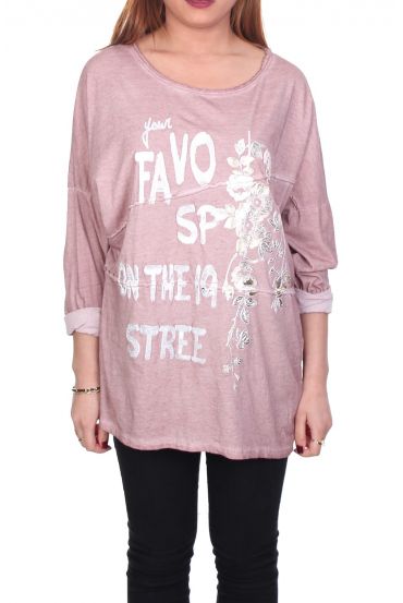 T-SHIRT AFFOLLANO 4053 ROSA