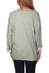 T-SHIRT FLOCAGE 4053 VERT MILITAIRE