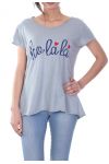 T-SHIRT OH LA LA 7016 GREY