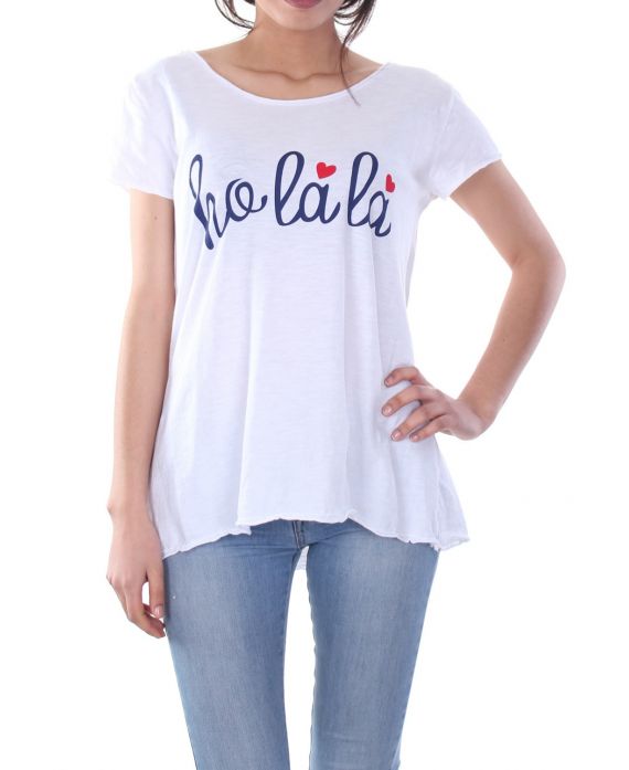 T-SHIRT OH, 7016 WHITE