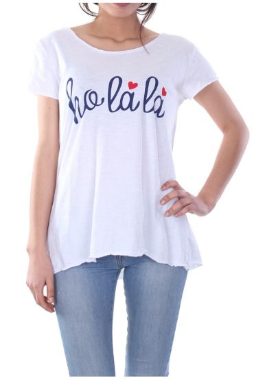 T-SHIRT OH, 7016 WHITE