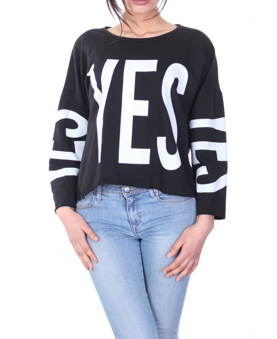 SWEAT YES 7020 BLACK