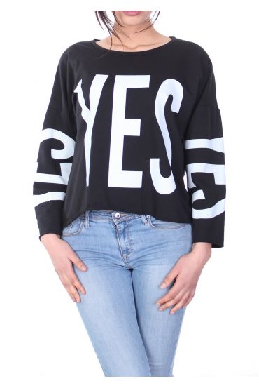 SWEAT YES 7020 BLACK