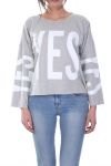 SWEAT YES 7020 GRAU