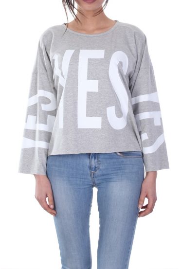 SWEAT YES 7020 GRAU