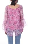 TUNIC CLOAK PRINTED 7022 FUCHSIA