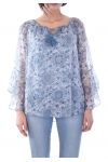 TUNIC CLOAK PRINTED 7022 BLUE