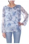 TUNIC CLOAK PRINTED 7023 BLUE