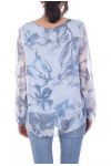 TUNIC CLOAK PRINTED 7023 BLUE