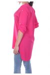 TUNIC BEADED 7024 FUSHIA