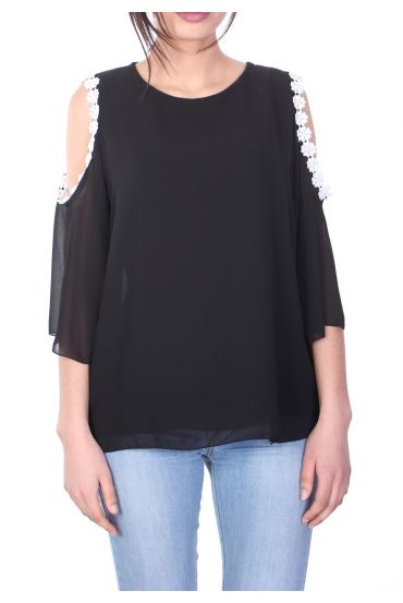 TOP EPAULES OUVERTES 7028 NOIR