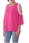 TOP EPAULES OUVERTES 7028 FUSHIA