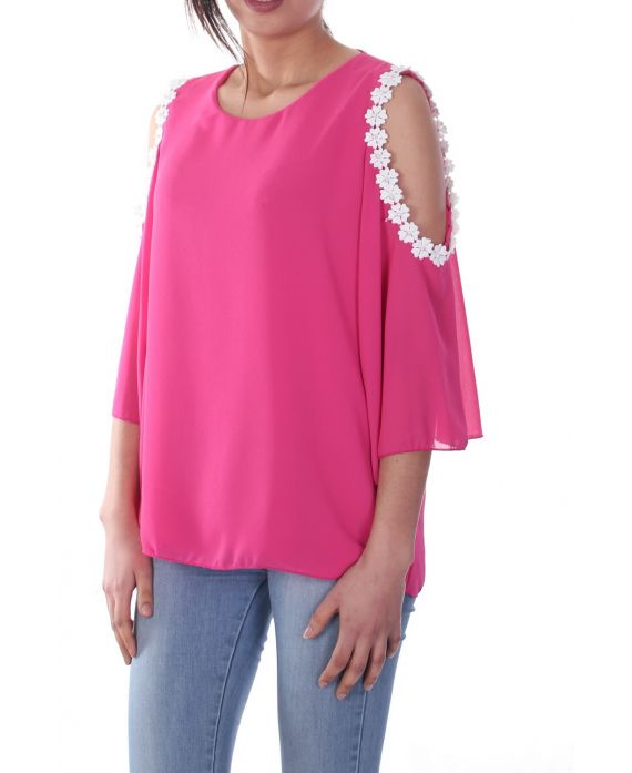 TOP EPAULES OUVERTES 7028 FUSHIA