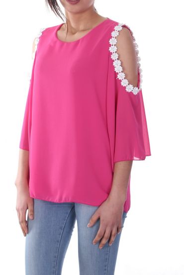 TOP EPAULES OUVERTES 7028 FUSHIA