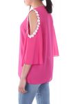 TOP EPAULES OUVERTES 7028 FUSHIA