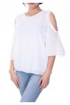 TOP EPAULES OUVERTES 7028 BLANC