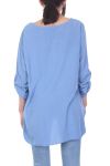 TUNIC FLOCKING CLOUTEE 7031 BLUE