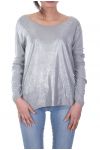 T-SHIRT MIT STERN-EFFEKT METALISE 7033 GRAU