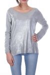 T-SHIRT EFECTO ESTRELLA METALISE 7033 GRIS