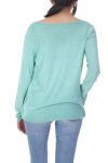 T-SHIRT ETOILE EFFET METALISE 7033 VERT