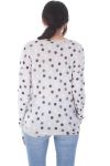 T-SHIRT A POIS EFFETTO METALISE 7034 BEIGE