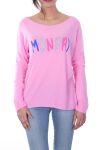 T-SHIRT MAANDAG 7035 FUSHIA