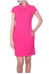 KLEID MIT BUBIKRAGEN PERLEN 7025 FUSHIA