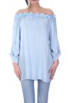 TUNIEK SCHOUDERS DENUDEES 7030 BLAUW